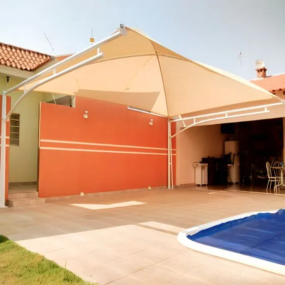 Cobertura de Sombrite para Churrasqueira em Amparo - Projeto 4