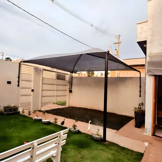 Cobertura de Sombrite para Churrasqueira em Amparo - Projeto 5